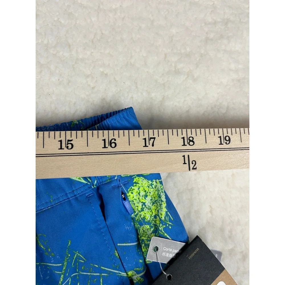 The North Face Mens‎ Wander Short Graphic Print Blue Green Size L NFOA535QIREG